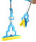 Youyijia Super Absorbent Sponge Mop with Telescopic Handle - Self-Wringing for Hardwood Tile Laminated and Marble Floors Easy to Use and Durable