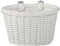 AVASTA Woven Mini Kinder Fahrradkorb für 12 14 16 Zoll Mädchen Jungen Fahrrad, Kinder Fahrrad Zubehör, Größe S, Weiß