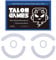 2Sets of TALONGAMES Rounded Curved Edges Mouse Feet Skates Compatible with Logitech G403 / G603 / G703 Gaming Mouse Feet Replacement, 0.8mm, Pure PTFE Material with Super Smooth Glide Pads