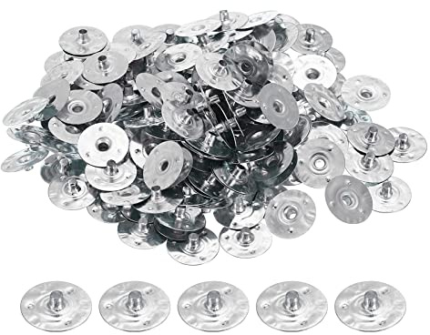 PATIKIL 20mm Metall Kerze Docht Unterstützer Registerkarten 150 Pack Kerzendocht Ständer für Kerze Herstellung Basteln Silber