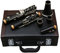 WUQIMUSC Professionelle Klarinette Ebonit Holz Nickel Plated Keys with Barrels Reed accessories Nice sound Durable case (akey-clarinet)