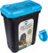 ADEPTNA Large 30L Pet Food Storage Container Flip Top Locking System with Integrated Scoop – Airtight Pet Dog Cat Animal Birds Dry Food Dispenser Bin (BLUE LID)