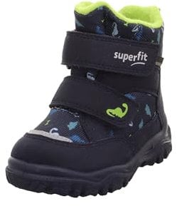 Superfit Jungen Husky1 Warm Gefütterte Gore-tex Schneestiefel, Blau Hellgrün 8000, 28 EU