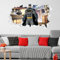 Batman™ Wall Sticker - Batman on Rooftop Broken Wall Decal DC Superhero Art (60cm Width x 35cm Height)