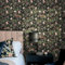 Selbstklebende Tapete Leopard Grüne Blume Strukturtapete Wandtattoo Schlafzimmer Tapete Selbstklebend Vliestapete Wallpaper for Living Room Tapeten Leicht zu Entfernen Wandschutzfolie 38.6x100.6cm