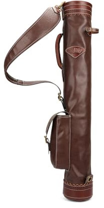 Tourbon Vintage Golf Sonntag Tragetasche mit Balltasche, tragbare Golfschläger-Reisetasche für Tauchbereich