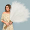 4 Steli Pampas Artificiale Erba 120cm Extra Large Tall Piante Artificiali Fiori Indoor Faux Falsa Erba Piume Fluffy per Vaso Da Pavimento Boho Home Decor Matrimonio Soggiorno Decorativo Accessori