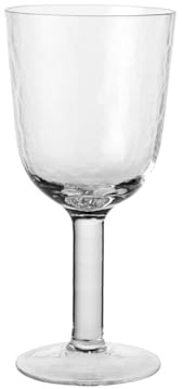 Broste Copenhagen Hammered Rotweingläser klar 0,4l 4er Set