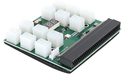 Gadpiparty 12v Server Power Supply Adapter Für Gpu Mining Fach Synchronous Power Board Zur Gleichzeitigen Stromversorgung Von Grafikkarten Pcie Connector Für Mining-enthusiasten