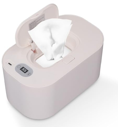 Calentador de toallita para bebés rápido, calentamiento constante temperatura de limpieza húmeda Dispensador USB Calentador portátil alimentado para recién nacidos Material de