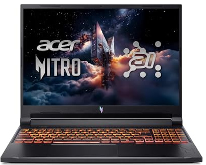 acer 2025 Gaming Laptop Nitro V 16 AMD Ryzen 7 260 8-Core GeForce RTX 5050 8 GB 48 GB DDR5 8 TB SSD 16 1920x1200 180Hz Win11 Home Wi-Fi 6E Bluetooth 5.3 Memory Card Slot HD Audio 720p HD Camera