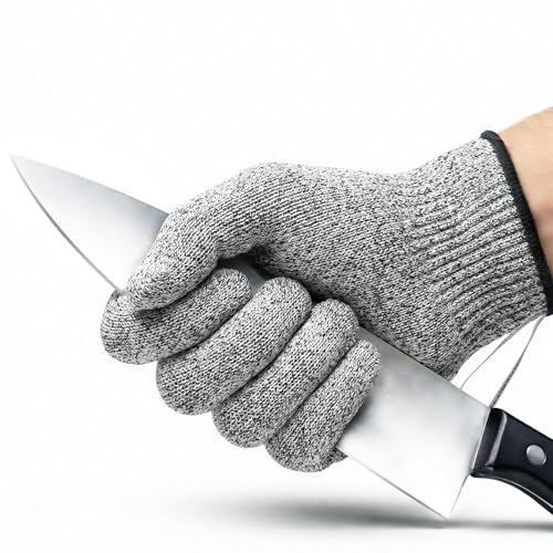 Safe & Savvy A5 Cut Resistant Gloves, Food Grade Kitchen Safety Gloves