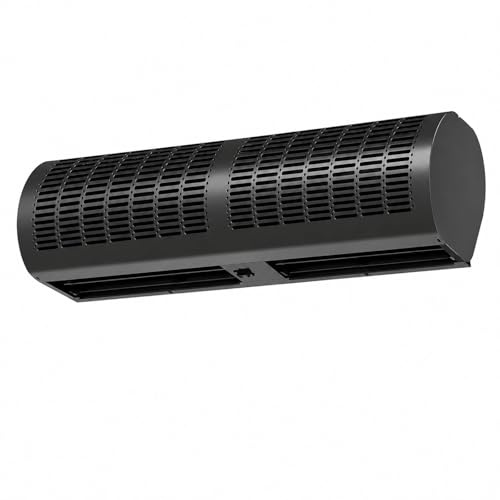 BDJSN Cortina d'Aria Commerciale, Ventilatore A Parete per Porte con Telecomando. 2 velocità, Silenzioso. Barriera d'Aria per Ristoranti, Negozi, Hotel, Uffici E Ingressi, Colore Nero 120cm