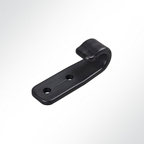 LYSEL® Kunststoff Planenhaken offen, (BxL) 19.50x60mm in Schwarz (10 Stück)