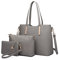 Miss Lulu Handtasche Damen Schultertaschen für Tragetasche Tote Bag Groß Henkeltasche Frauen Schulter Beuteltote Gross 3-teiliges Set