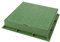 First Plast TCDP20V Telaio con Coperchio Pedonabile in PVC, Verde, 200x200 mm