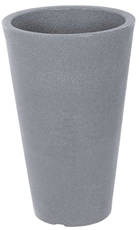 Farbiger Blumentopf, Square Grey, Large