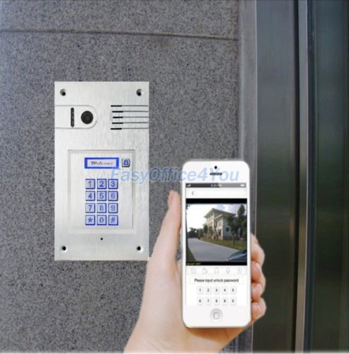 WiFi/RJ45 IP-Video-Türtelefon über Smartphone-Steuerung, Fernbedienung für Türzugang