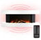 Klarstein Studio Light & Fire 1 - Elektrokamin LED-Flammenillusion, Elektro Kamin mit Timer-Funktion und Thermostat, 1000/2000W, MDF-Gehäuse, inkl. Fernbedienung, Ambient Down Light, weiß