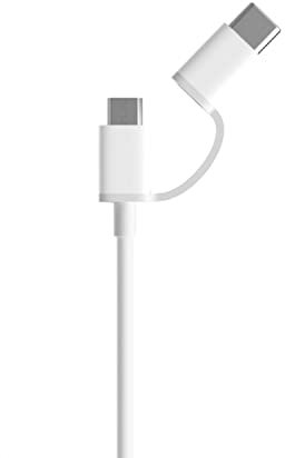 Xiaomi Cable USB a Micro USB con Adaptador USB-C 1m Blanco