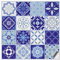 Kiwistar Piastrelle adesive per piastrelle, 25 x 25 cm, set da 16 pezzi