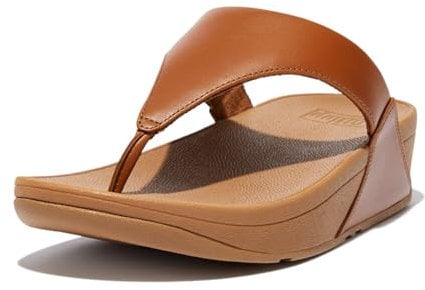 Fitflop Damen Lulu Toe Post-Leather Sandalen, Beige (Ss18 Light Tan 592), 36 EU