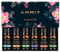 AMMIY Essential Oils Set of 6 x 10ml for Aromatherapy Bath Spa Diffuser Fragrance Relaxing Scent, Pure, Natural, Vegan Oils Including Eucalyptus, Lemon, Peppermint, Lavender, Sweet Orange, Tea Tree