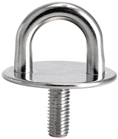 FASTON® Augplatte Rund mit Gewinde M10-50 mm Edelstahl A2 V2A (1 Stück) Ösenplatte Gewindeschraube Decksplatte Wandauge Wandöse Wandhaken Zurröse