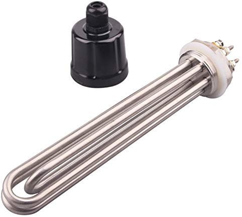 220V 4500W 1.5 Zoll (DN40) Durchmesser 47.8mm Heizelement Edelstahl mit Kunststoffabdeckung Silikonring