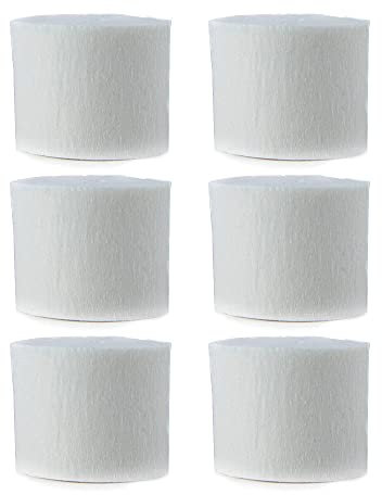 ANCLLO 6 Rollen 4,5 cm x 25 m Krepppapier Party Luftschlangen Hintergrund hängende Dekorationen für Geburtstagsparty, Hochzeit und Festival-Dekorationen (Weiß)
