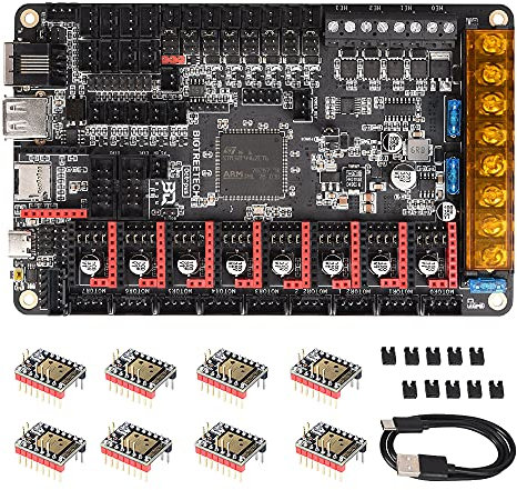 BIGTREETECH Octopus V1.1 Placa de control para CR10 Ender 3 impresora 3D 32bit actualización de la placa base Spider Marlin 2.0 Klipper Soporte TMC2209 , TFT35 E3 V3.0 1286LCD ect (con 8 TMC2208 UART)