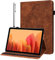 GLANDOTU Case for Lenovo Tab K10 (TB-X6C6) 10.3 inch 2021, Premium PU Leather Folio Flip Wallet Cover with Pen Holder for Lenovo Tab M10 FHD Plus (TB-X606F/TB-X606X) Tablet Case【Brown】