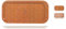 H&H 7199640 Bandeja Rectangular, Polipropileno, Decoración Madera, 40 x 20 cm, Plastic