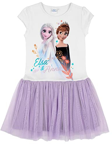 Disney Eiskönigin 2 Kleid Anna und ELSA Kurzarm