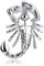 Materia Skorpion Anhänger Silber 925 mit Kette 45cm rhodiniert KA-370-K27-45cm