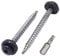 SKIR'CO (40 pcs) Metal Roofing Screws, 4.8 x 60 mm Painted Self-Drilling Screws With EPDM Washers, Torx Head (Anthracite Grey RAL 7016)