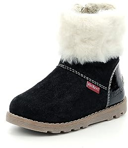 KICKERS NONOFUR, Stivaletto Unisex-Bambini, Noir Brillant, 20 EU