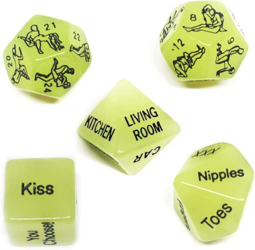 Romantici E Interessanti Accessori Per Giochi Di Dadi Che Si Illuminano Al Buio, Una Varietà Di Regali A Sorpresa Per Le Feste