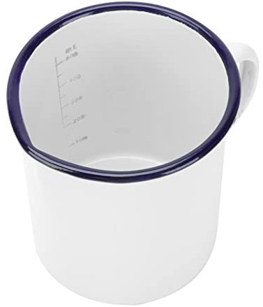 HEMOTON Praktischer Emaille-becher 500ml Retro Emaille-tasse Zum Abmessen Und Trinken