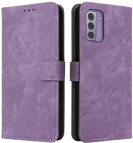 XINNI Cover per Nokia G42 5G Custodia, RFID Protection Flip Magnetica Pelle PU/TPU Portafoglio, Viola