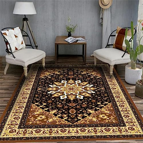 RUGMRZ Spiel Teppich Klassischer Retro Sofa Wohnzimmer gelb Zimmer Teppichen Auto teppiche Spiel Teppich babyzimmer deko200x300CM