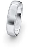 JC Trauringe Unisex Silber 925 Einzelring Ehering I Wedding Rings | Verlobungs-ring | Partnerring mit Gravur in edler Schatulle 1 Hochzeitsring Herrenring STL20