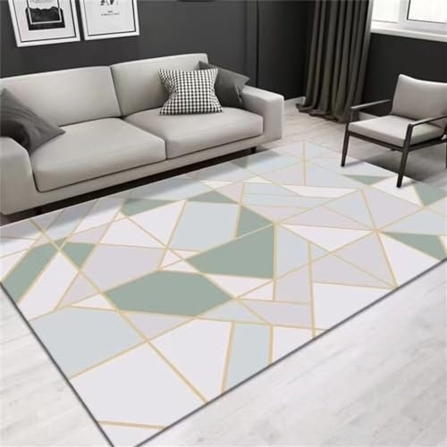 Tapis Entree Interieur Deco Chambre Aesthetic Tapis de salon rose gris vert tapis de maison adapté à la chambre salle à manger lavable Tapis Chambre Garcon 90X160cm Decoration Anniversaire Fille 2ft 1