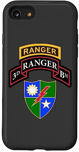 US Army Ranger – 3. Bataillon (BN) Scroll, Tab, DUI – Grau Hülle für iPhone SE (2020) / 7 / 8