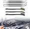 1 Set Multifunctional Small Metal Brush, 4 Double Ended Hooks, Nylon & Copper Wire, Cleaning Stainless Steel, Rust Removal Paint Scrubbing