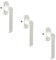 SCHÜCO Fenstergriffe CT70 Akustik weiß 234756 | als 3er Set | Hochwertige Optik und Qualität