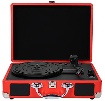 Fonografo Portatile Vintage 33/45/78 Giri Giradischi Vinile Lp Record Lettore fono Grammofono Altoparlante Incorporato