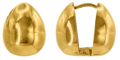 Heideman Ohrringe Pavo Damen - aus hochwertigem Edelstahl - silber gold farbend poliert - Ohrstecker für Frauen - Ohrschmuck Halbkugel Form