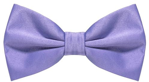 JEMYGINS Nœud papillon mat pour homme, disponible en couleurs unies, Violet lavande, M