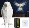 Bald Eagle Wall Light, 3D Tier LED Wandleuchte, Owl Wall Light Eagle Lamp, Luminous Wings Lampe Adler, Batteriebetriebenes Nachtlicht für Schlafzimmer, Wohnzimmer, Treppenhaus, Flur, Garten